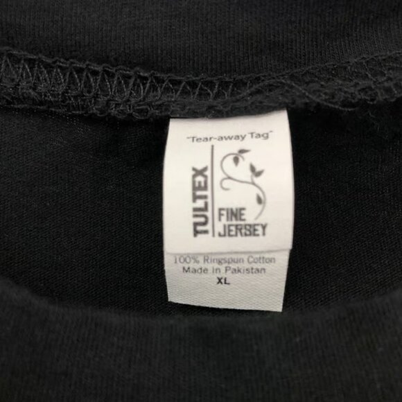 Palm Strike XL Second Degree Yellow Belt Karate Black Tee Fitted Tultex - Picture 6 of 7